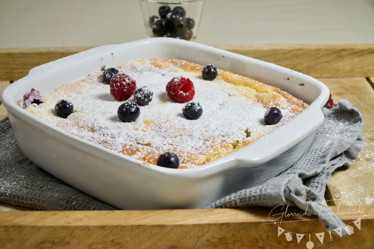 Topfenauflauf mit Heidelbeeren - Glorreiche Familienküche