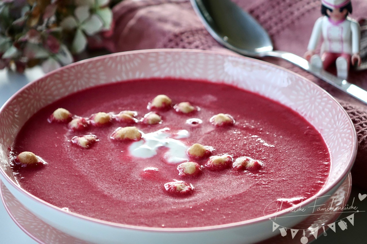 Rote Rüben Suppe Gericht Glorreiche Familienküche