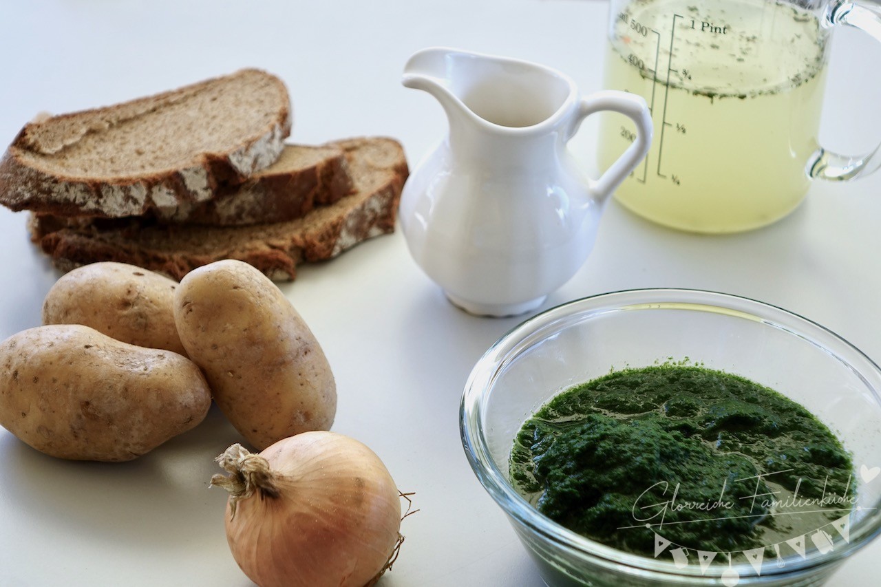 Kartoffel-Spinat-Suppe - Glorreiche Familienküche