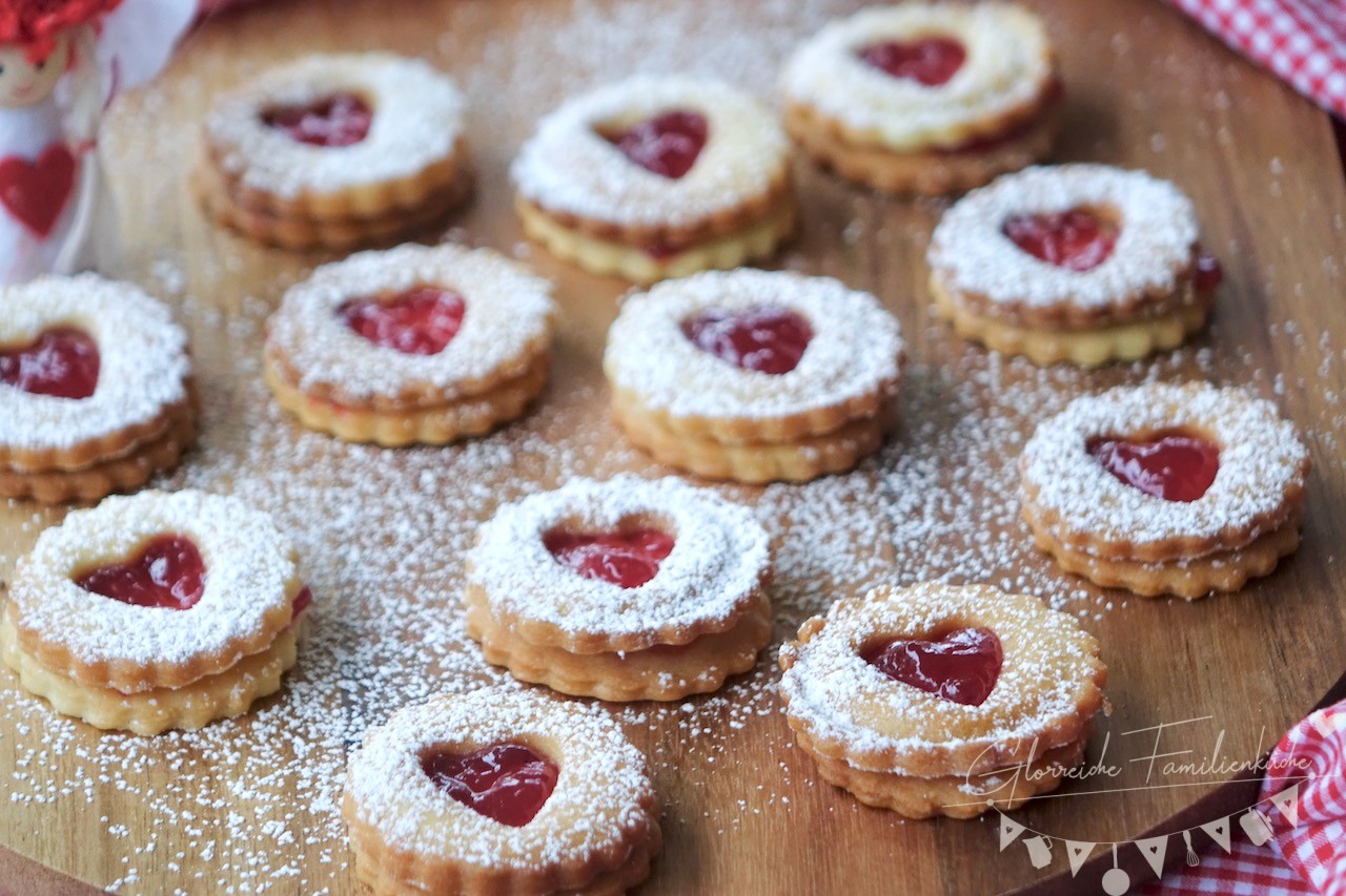 Linzerkekse Butterkekse Glorreiche Familienküche